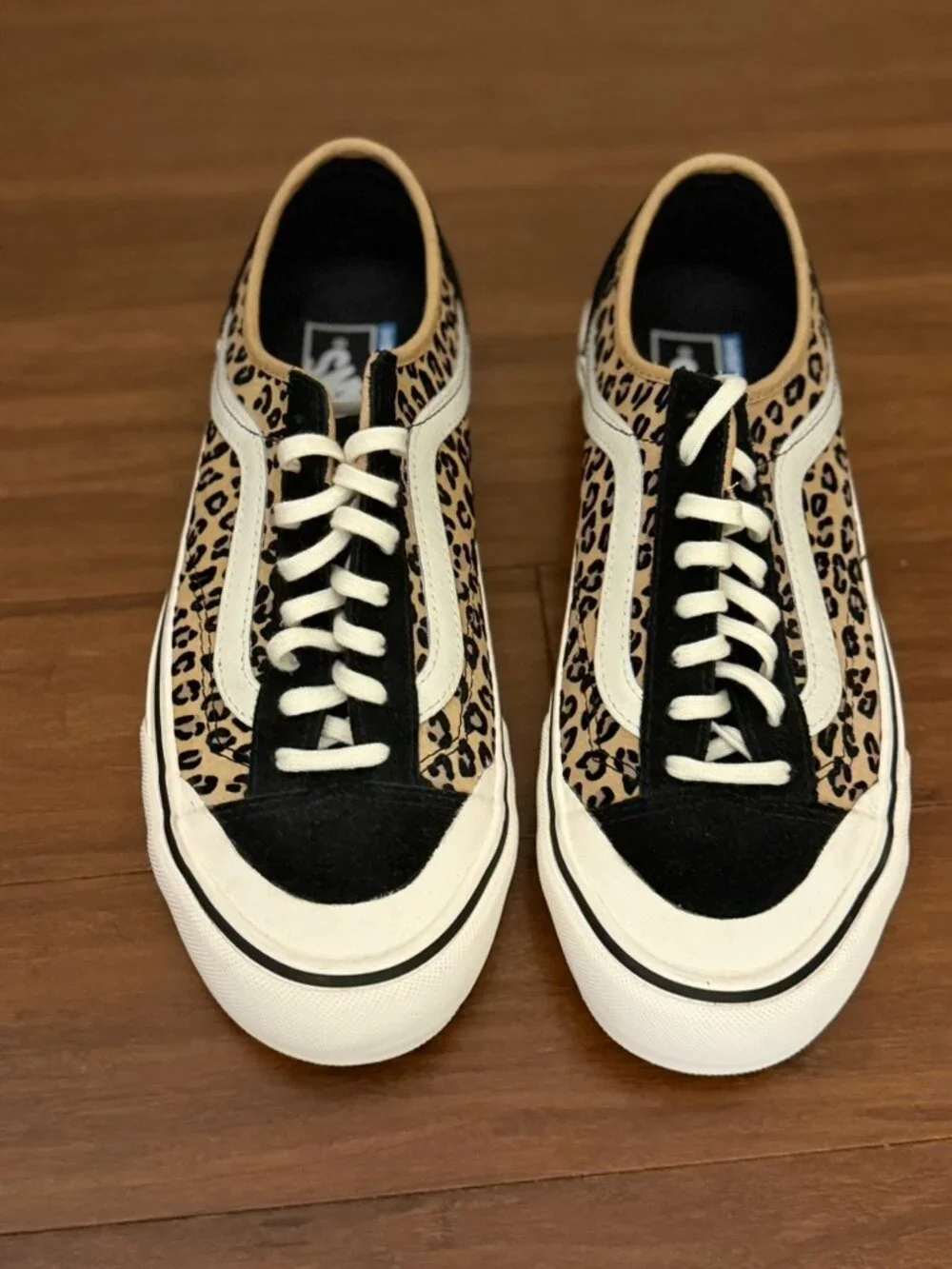 Vans Old Skool Leopard Print Canvas Sneakers Women's Size 10 NWOB